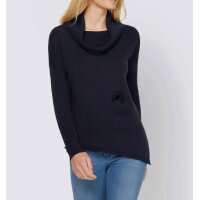 Oversizeowy sweter, granatowy