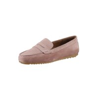 Rind-Veloursleder-Mokassin, rose