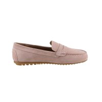 Rind-Veloursleder-Mokassin, rose