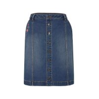 Denim skirt with embroidery, blue used