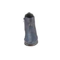 Rind-Nappaleder-Kurzstiefelette, marine