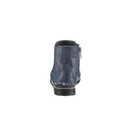 Rind-Nappaleder-Kurzstiefelette, marine