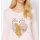 Designer-Pullover m.Folien-Druck, ecru