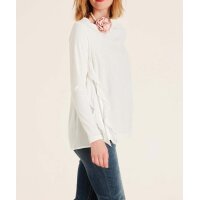 Rüschen-Shirt m. Reißverschluss, weiß