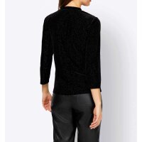 Velvet shirt, black-pattern