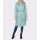 Quilt coat with hood, chalk mint