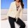 Designer-Strickjacke m. Gürtel, champagner