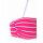 Marken-Bandeau-Bikini, pink-weiß, C/D-Cup