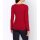 Designer-Wickeloptikpullover m. Spitze, rot
