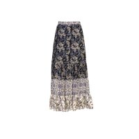 Flounce skirt, black-smoke blue
