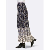 Flounce skirt, black-smoke blue
