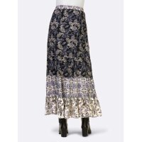 Flounce skirt, black-smoke blue