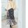 Flounce skirt, black-smoke blue