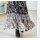 Flounce skirt, black-smoke blue