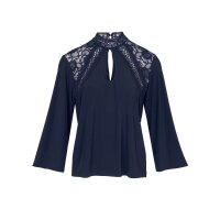 Spitzenshirt, marine