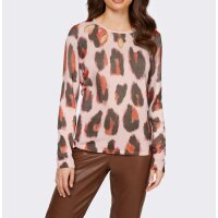 Cut-out sweater, rosé-chocolate