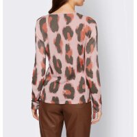 Cut-out sweater, rosé-chocolate