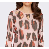Cut-out sweater, rosé-chocolate
