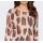 Cut-out sweater, rosé-chocolate