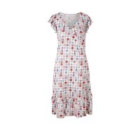 Print dress, ecru-print