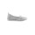 Rind-Leder-Slipper, weiß-silber