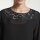 Chiffonbluse m. Perlen-Stickerei, schwarz