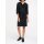 Designer-Strickkleid m. Kapuze, schwarz