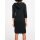 Designer-Strickkleid m. Kapuze, schwarz