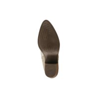 Rind-Veloursleder-Stiefel, beige