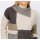 Patch design sweater, beige-grey