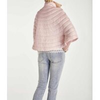 Cape with ruffles, soft rose