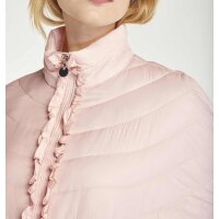 Cape with ruffles, soft rose