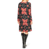 Print dress, terra-black