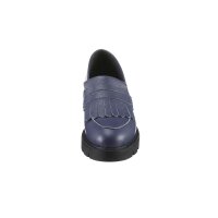 Cowhide nappa leather slipper, blue