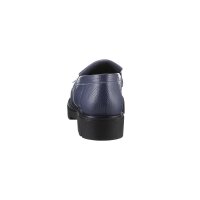 Cowhide nappa leather slipper, blue