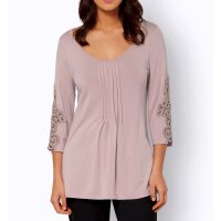 Spitzenshirt m. Spitze, mauve