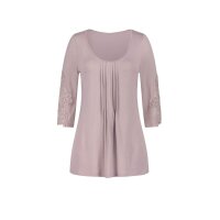 Spitzenshirt m. Spitze, mauve