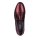 Marken-Lederslipper, bordeaux-metallic