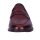 Marken-Lederslipper, bordeaux-metallic