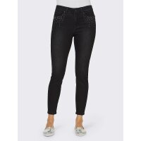 Push-up jeans, grey denim