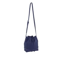 Beuteltasche m. Nieten, marine