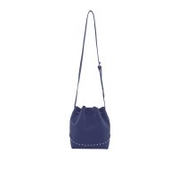 Beuteltasche m. Nieten, marine