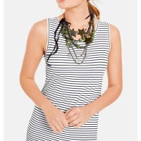 Jersey dress, navy-white