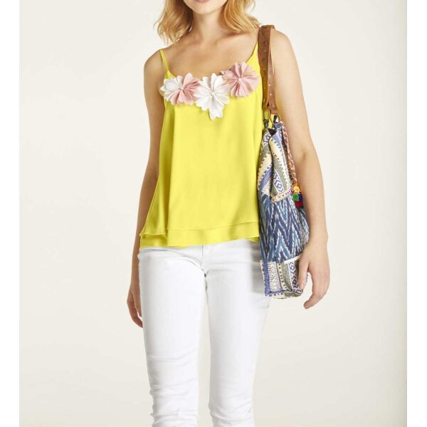 Blusentop, lemongelb