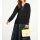 Bluse m. Schmuckelement, schwarz