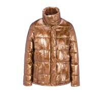 Steppjacke, kupferfarben-metallic