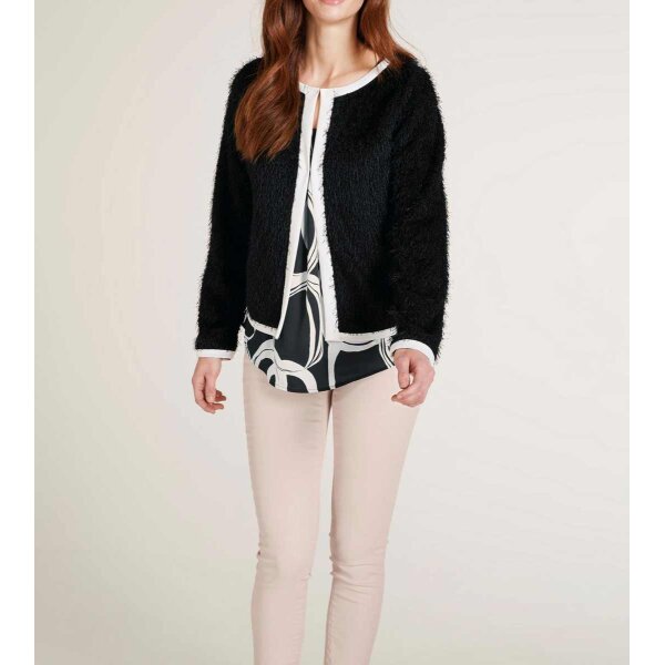 Cardigan, black-white
