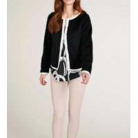 Cardigan, schwarz-weiß
