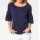 Bluza z falbanami, granatowa