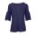 Bluza z falbanami, granatowa